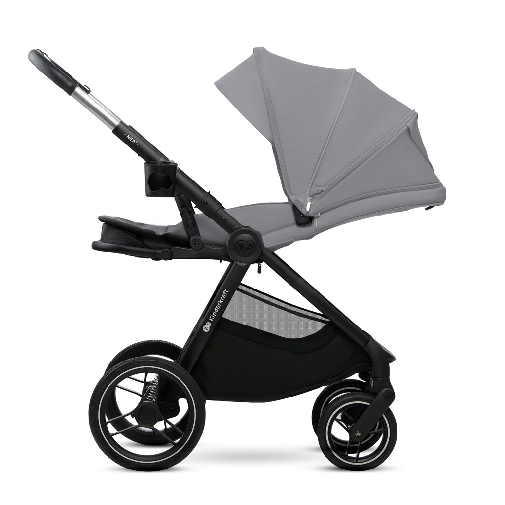 KINDERKRAFT Kočík kombinovaný Nea 2 2v1 Platinum Grey